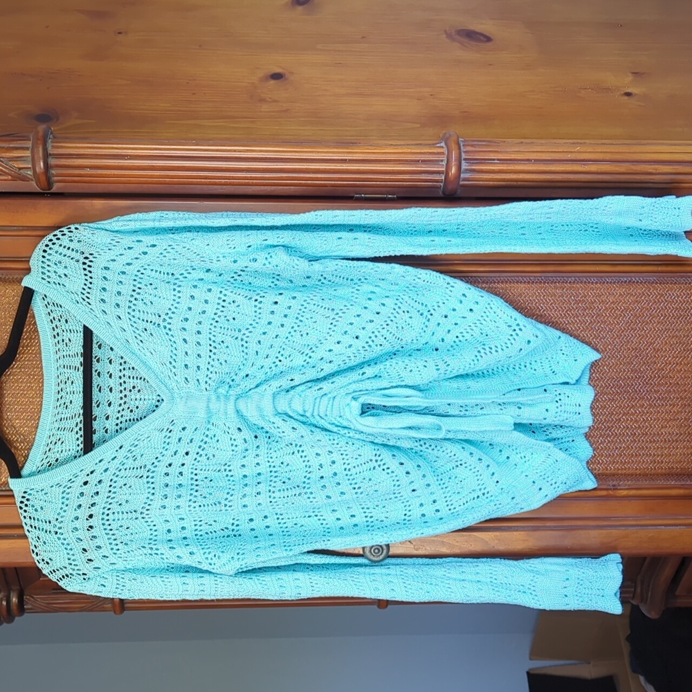 Bell sleeve drawstring sweater